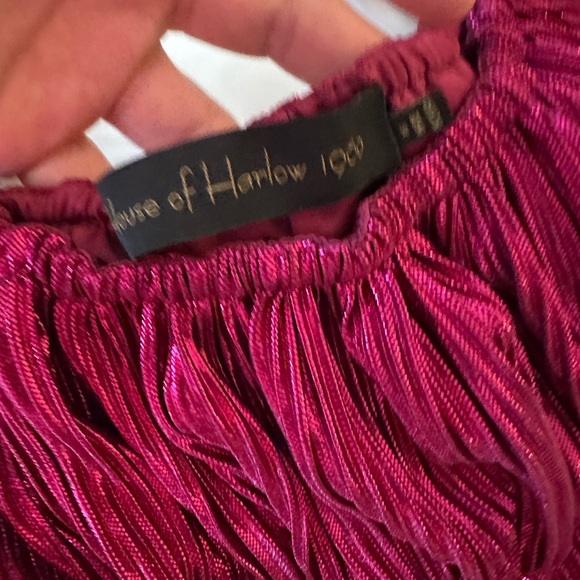 REVOLVE X House of Harlow 1960 Sydelle Cropped Barbie Core Top Fuchsia Size XS - Picture 12 of 16